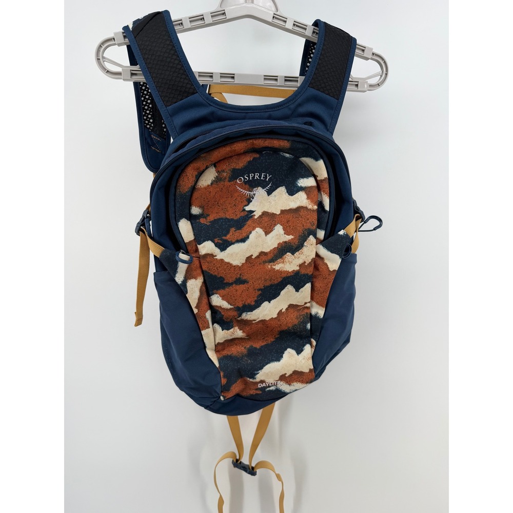 Osprey Daylite Backpack Navy Blue Abstract Camo Print BCPP Edition Hiking Bag